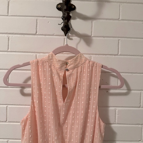 So pretty!! Tommy Hilfiger - Texture Cotton Blend Midi Dress - PINK - Size 4 - Picture 13 of 14
